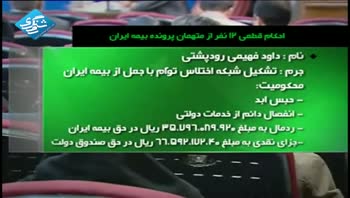 احکام قطعی 12 نفر از متهمان پرونده بیمه ایران
